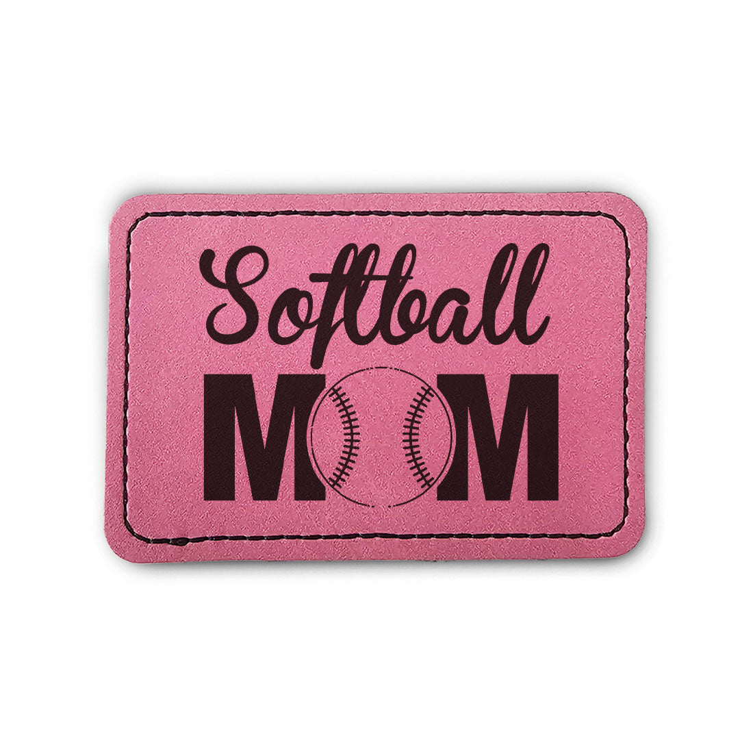 Softball Mom Leather Patch