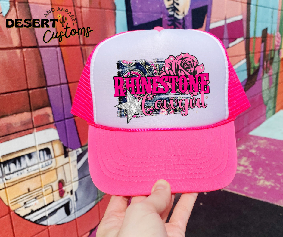 Rhinestone Cowgirl - Snap Back Women's Trucker Hat