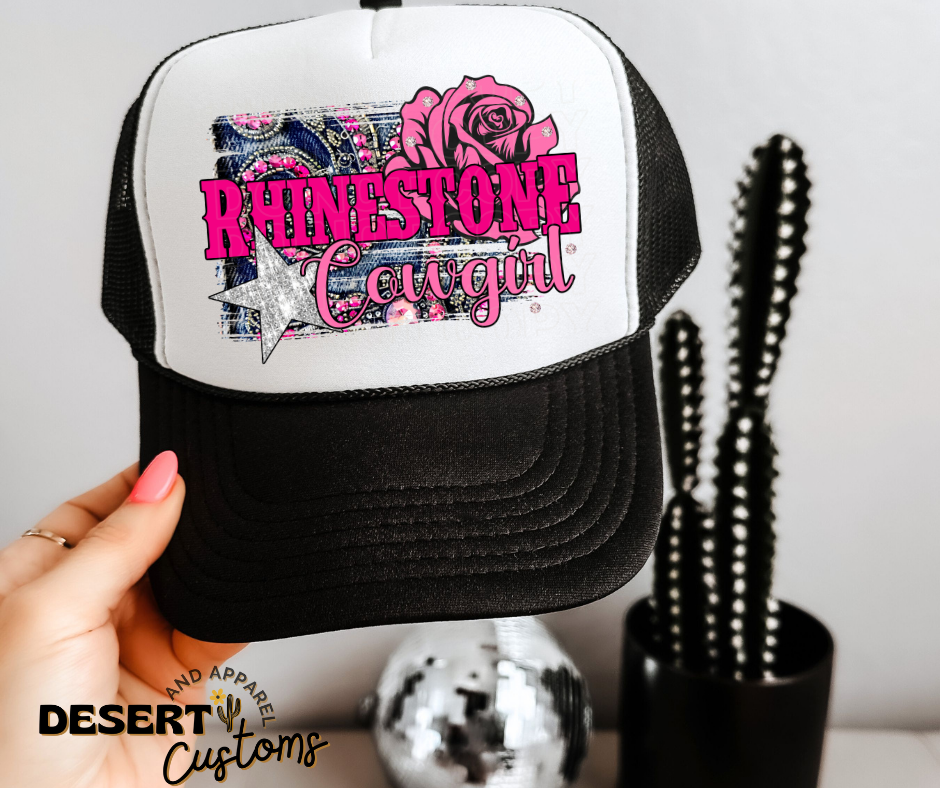 Rhinestone Cowgirl - Snap Back Women's Trucker Hat