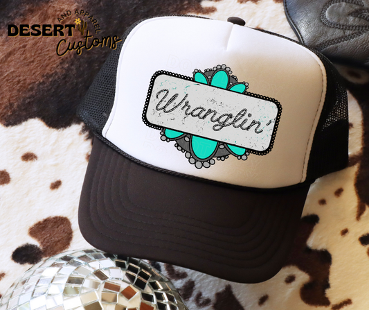 Wranglin' - Snap Back Women's Trucker Hat