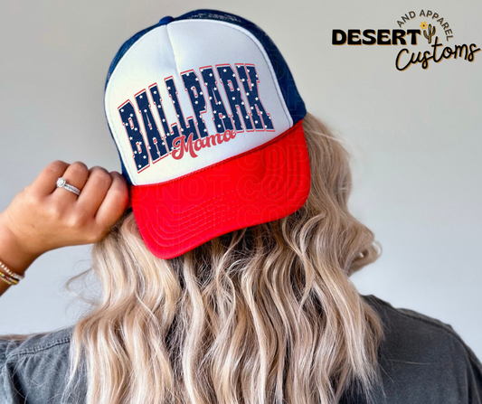 Ball Park Mama - Snap Back Women's Trucker Hat