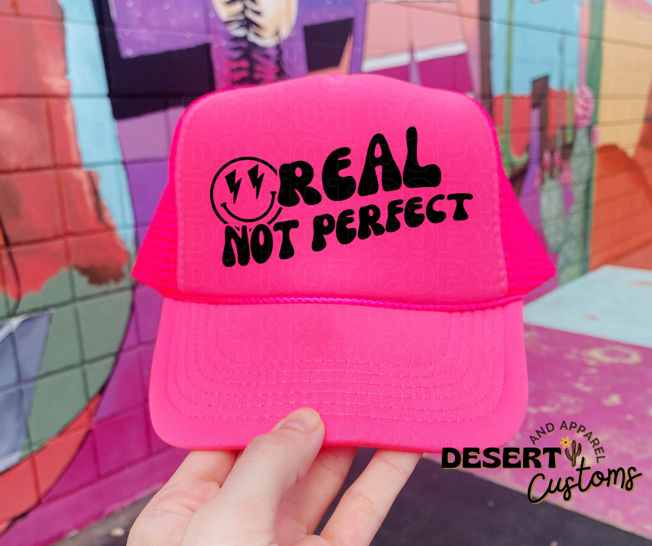 Real Not Perfect- Snap Back Women's Trucker Hat