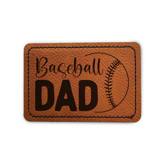 All Ball Baseball Dad Leather Patch