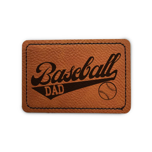 Baseball Dad Trail Leather Patch