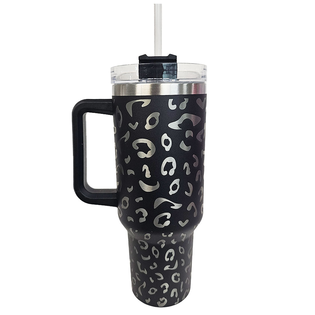 Leopard Print Tumbler 40oz With Handle