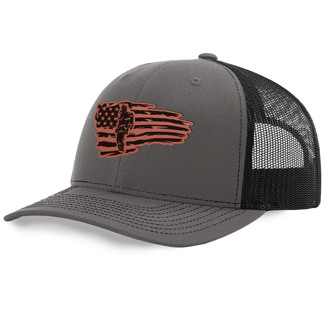 Fire Tank Flag Trucker Hat | Richardson 112 Split Color