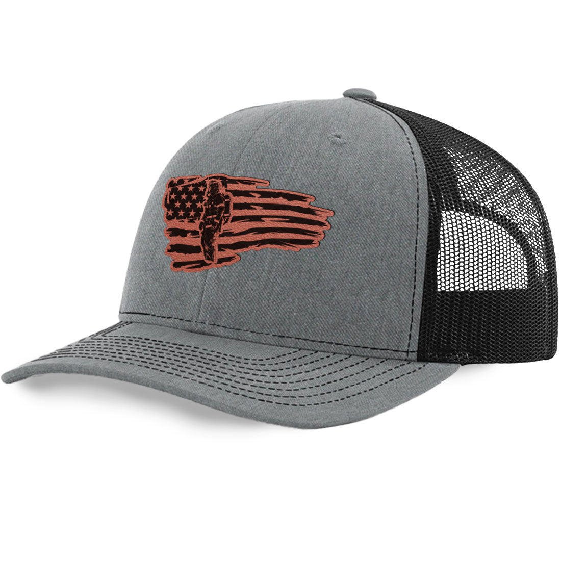 Fire Tank Flag Trucker Hat | Richardson 112 Split Color