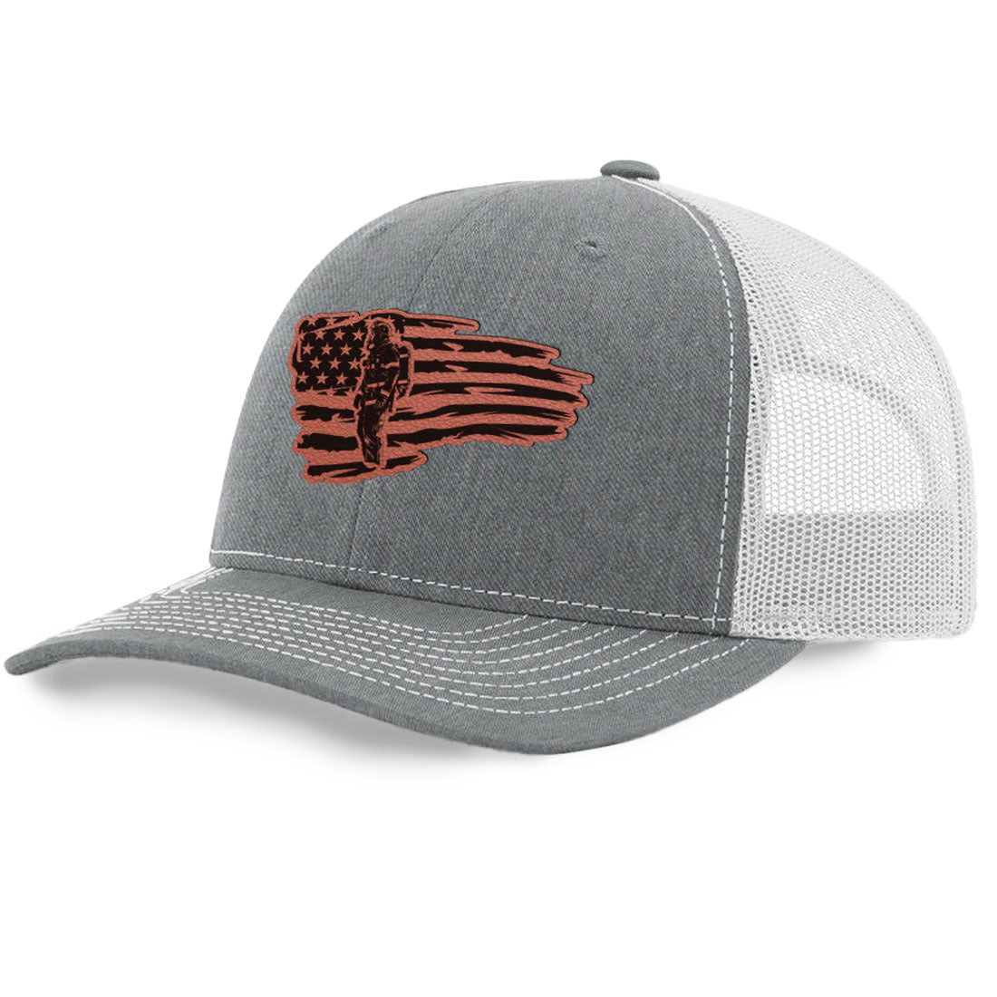 Fire Tank Flag Trucker Hat | Richardson 112 Split Color