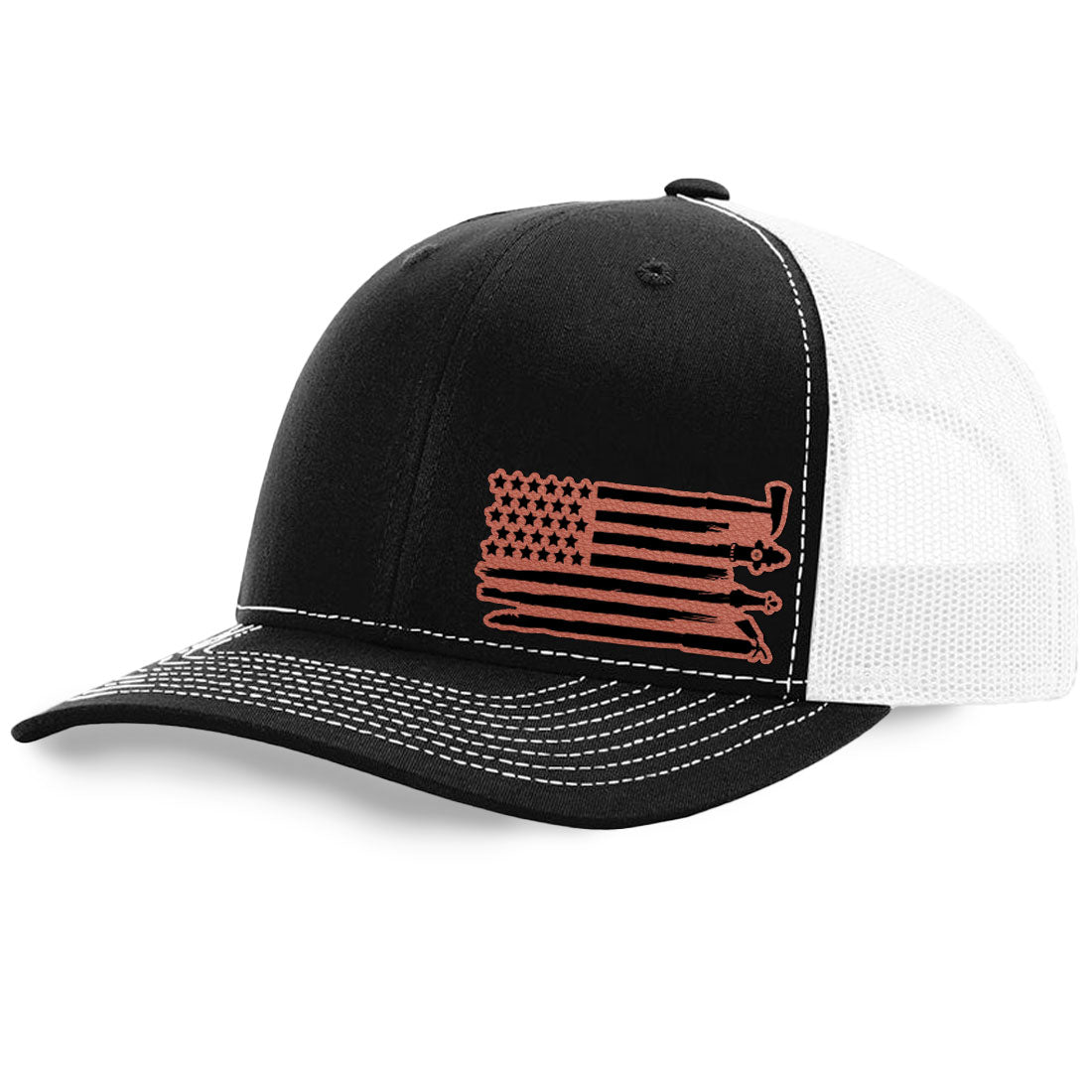 Fire Tools Flag Trucker Hat | Richardson 112 Split Color