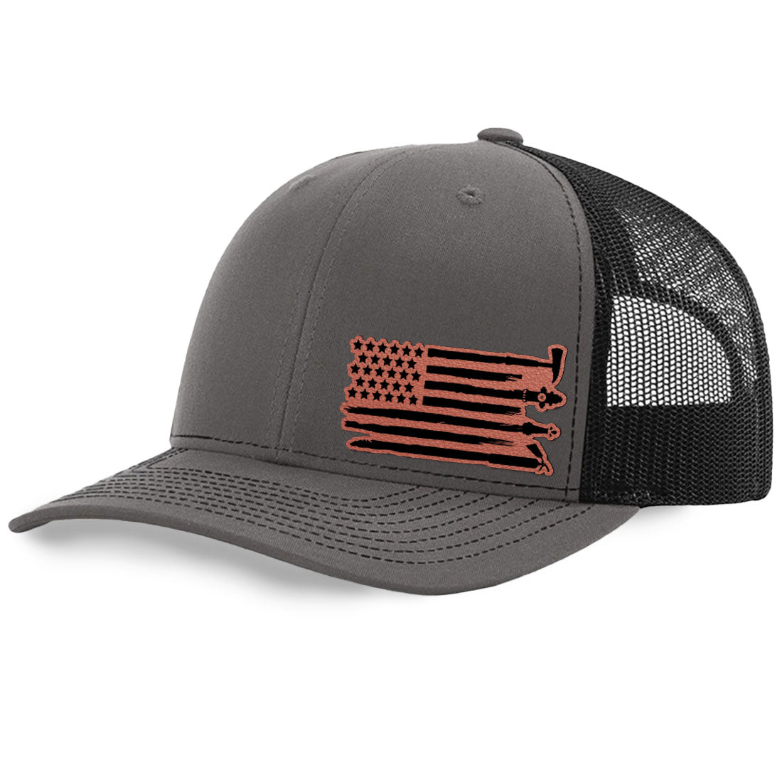 Fire Tools Flag Trucker Hat | Richardson 112 Split Color