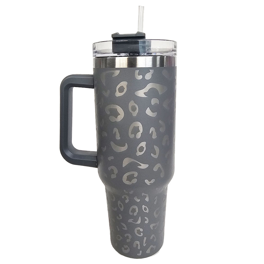 Leopard Print Tumbler 40oz With Handle