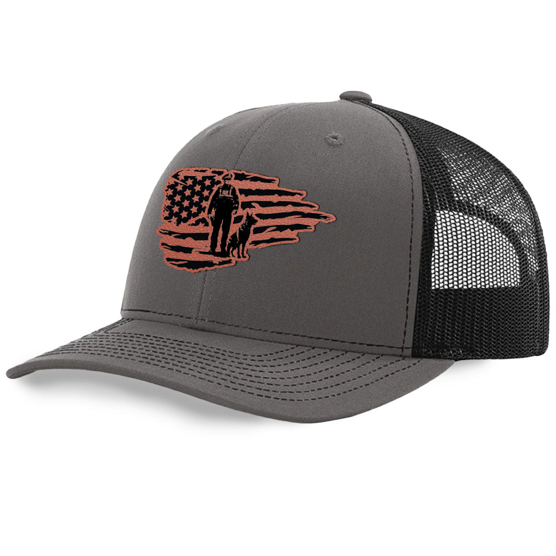 K9 Handler Flag Trucker Hat | Richardson 112 Split Color