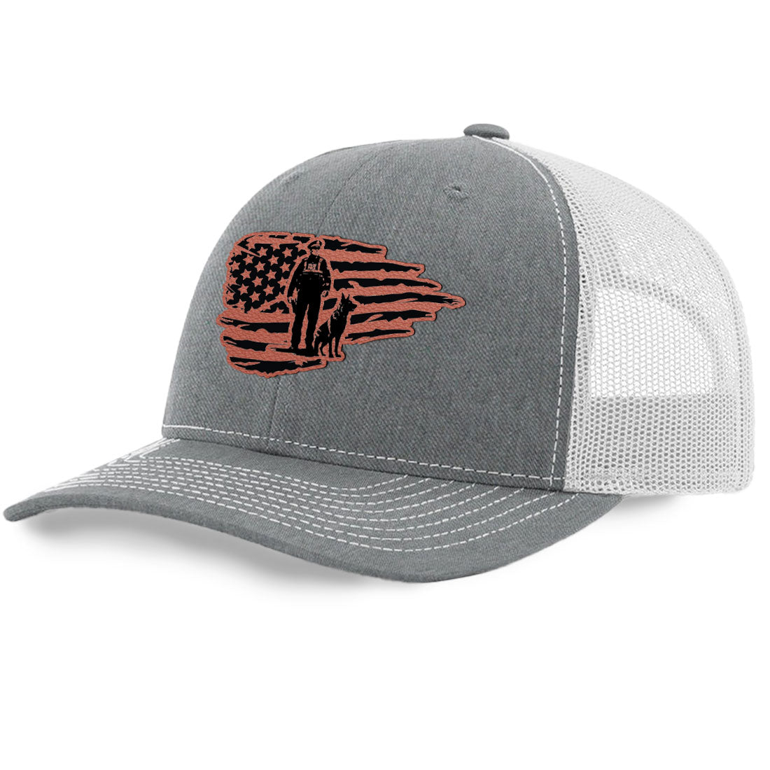 K9 Handler Flag Trucker Hat | Richardson 112 Split Color