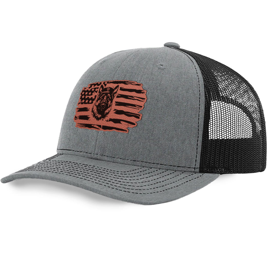 K9 Profile Flag Trucker Hat | Richardson 112 Split Color