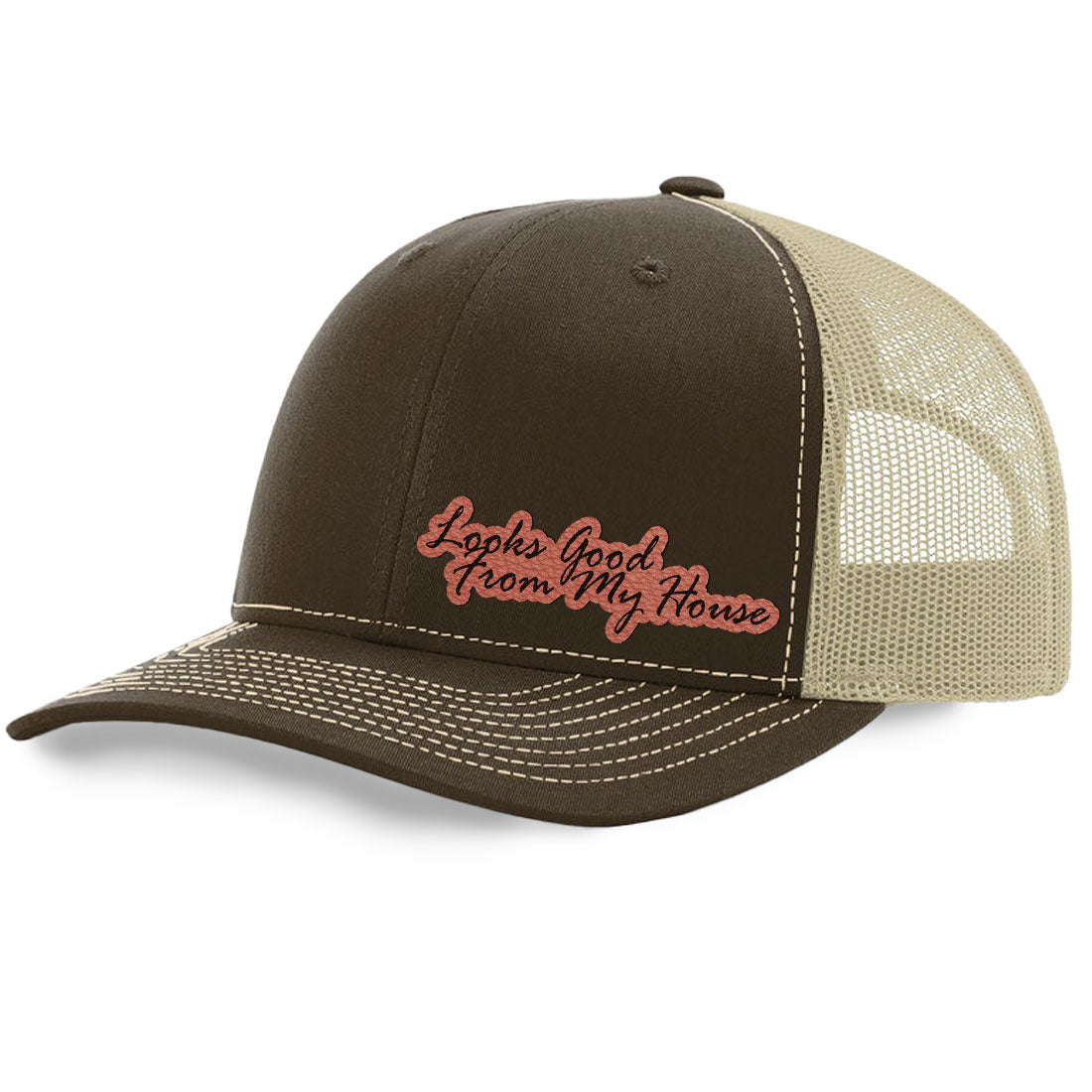 Looks Good From My House Trucker Hat | Richardson 112 Split Color