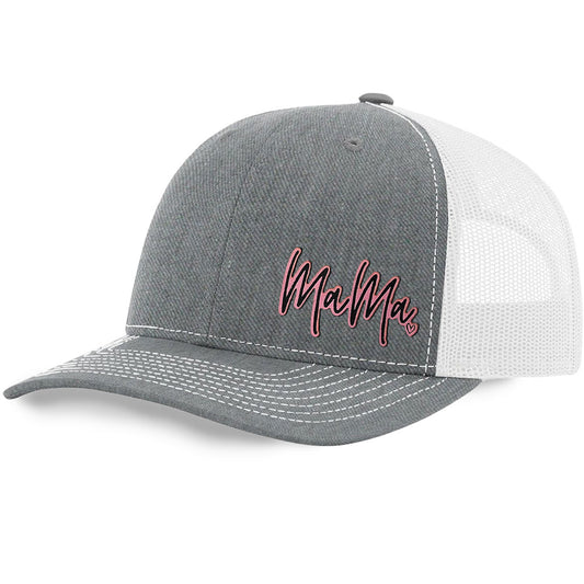 Mama Heart Cutout Trucker Hat | Richardson 112 Split Color