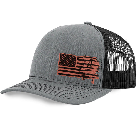 Police Tools Flag Trucker Hat | Richardson 112 Split Color