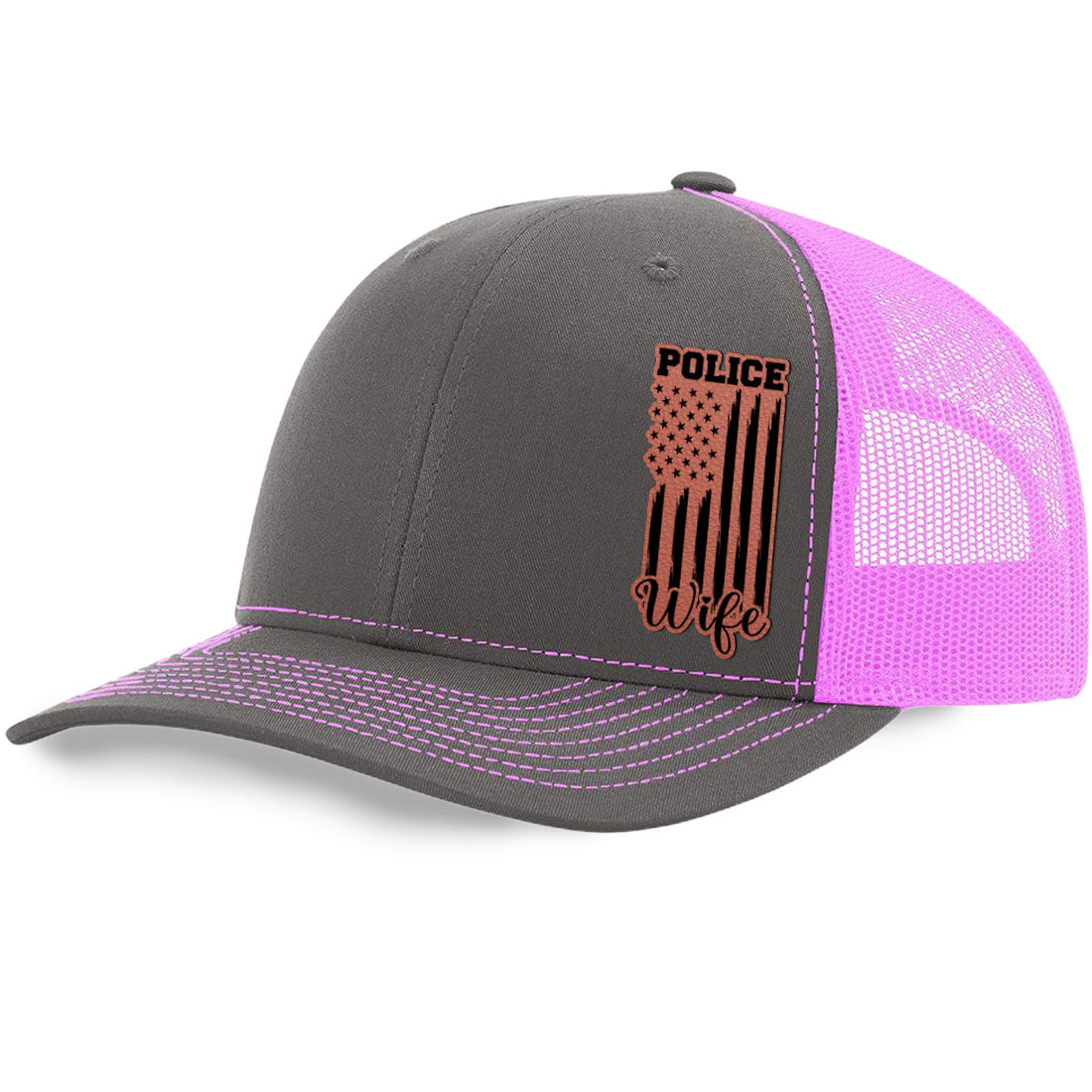 Police Wife Trucker Hat | Richardson 112 Split Color