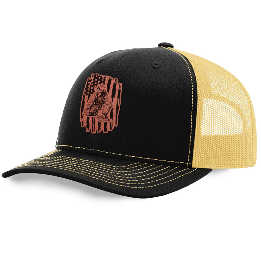 Rescue Flag Trucker Hat | Richardson 112 Split Color