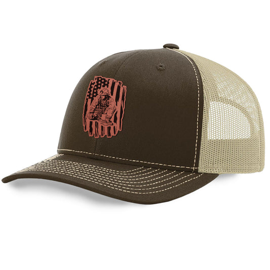 Rescue Flag Trucker Hat | Richardson 112 Split Color