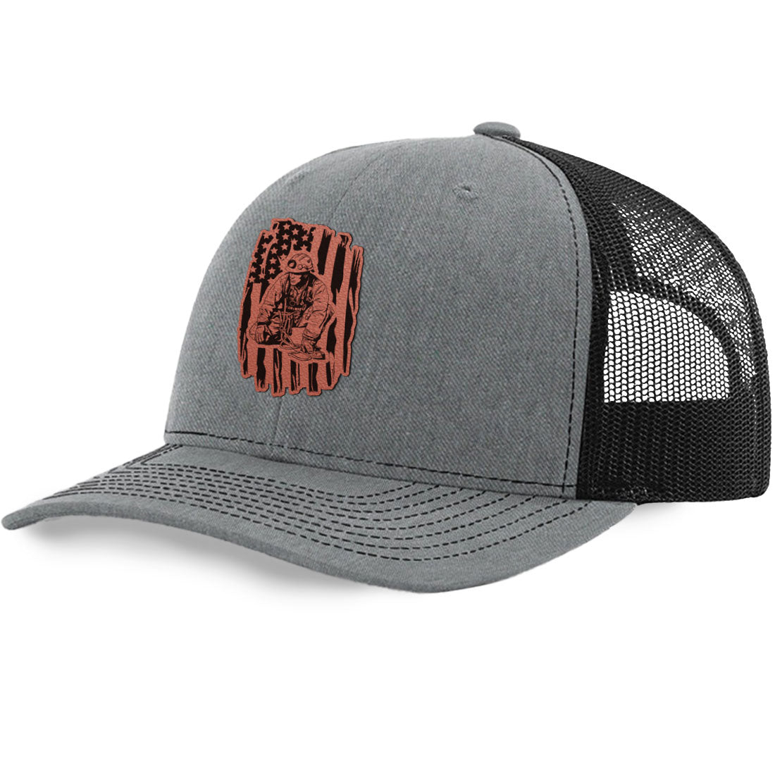 Rescue Flag Trucker Hat | Richardson 112 Split Color