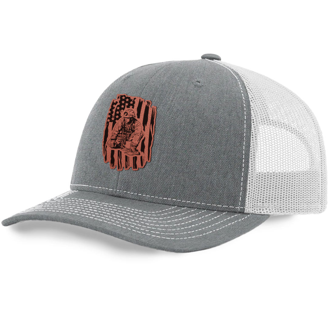 Rescue Flag Trucker Hat | Richardson 112 Split Color