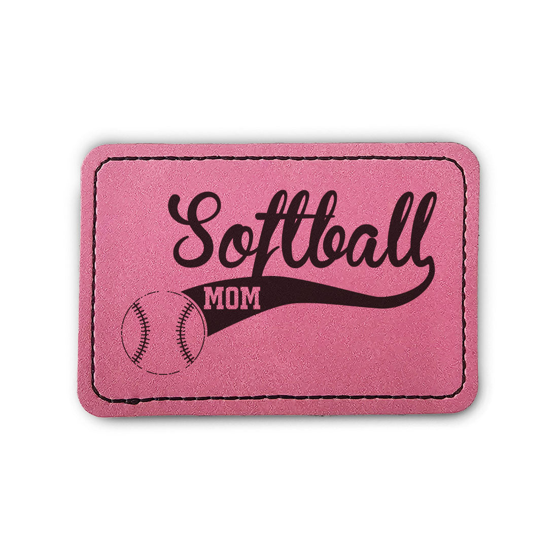 Softball Mom Trail Leather Patch