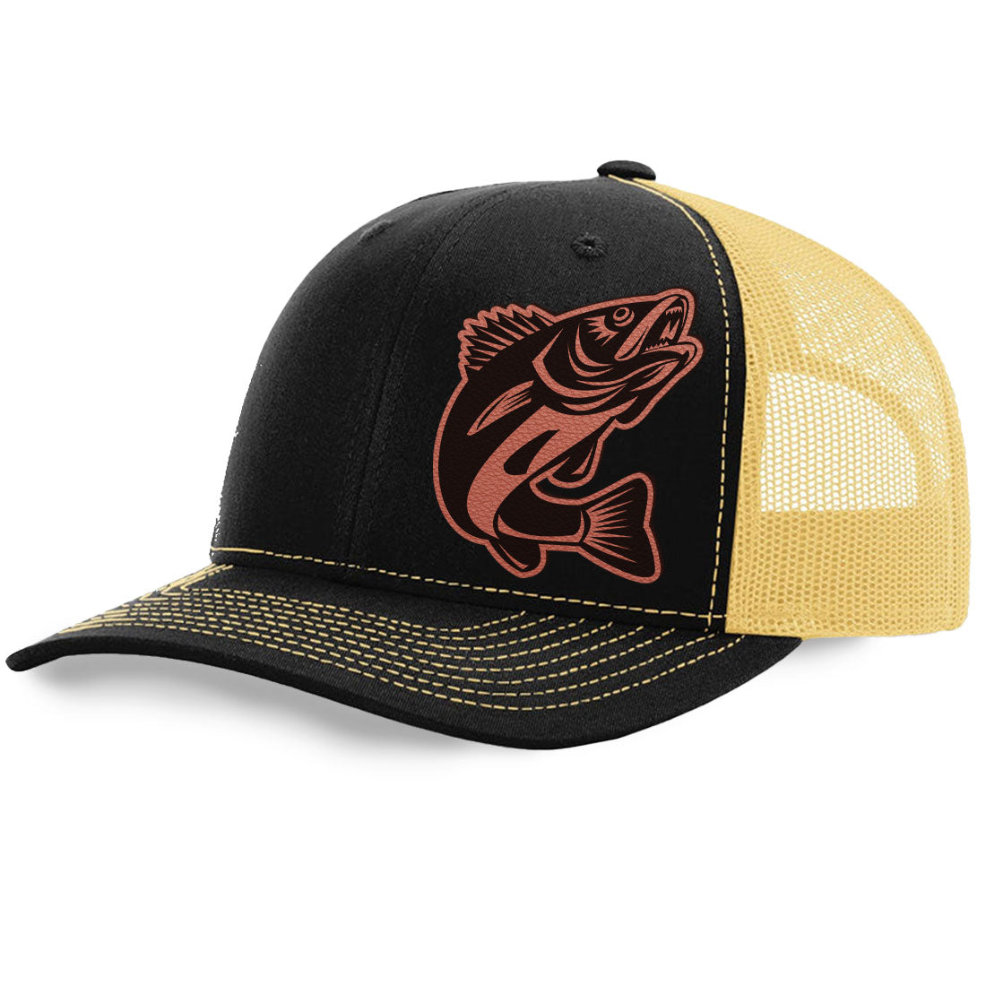 Walleye Trucker Hat | Richardson 112 Split Color