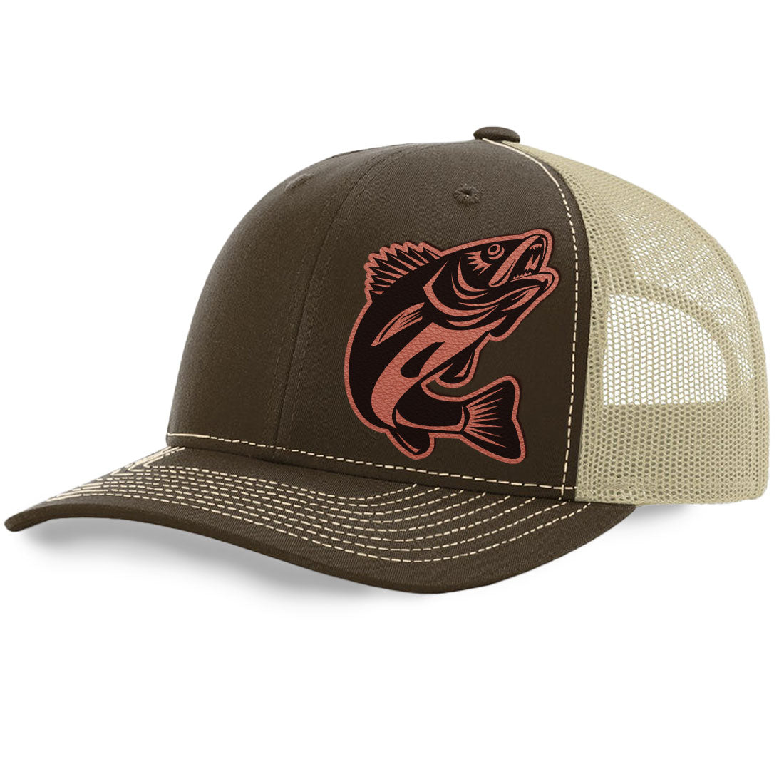 Walleye Trucker Hat | Richardson 112 Split Color