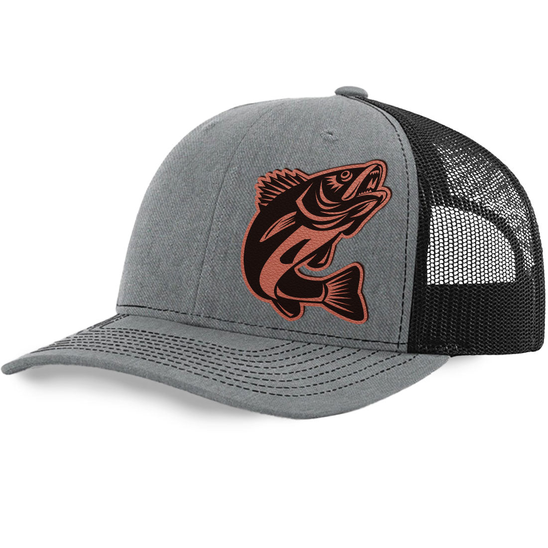 Walleye Trucker Hat | Richardson 112 Split Color